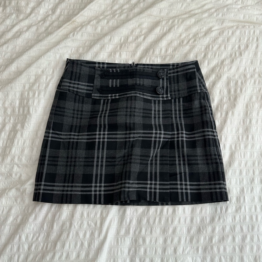 Smart Set Black and Gray Mini Pencil Skirt